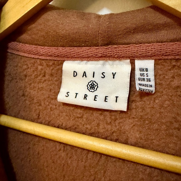 Daisy Street Warm Brown Fleece Jacket - Picture 2 of 3